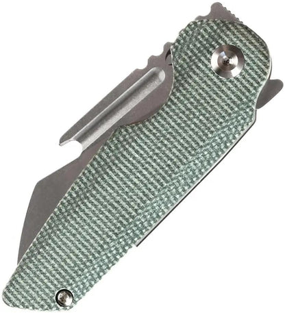 Kansept Knives Rafe Linerlock Green Micarta - S35VN Wharncliffe Blade Extended Tang by Kansept Knives