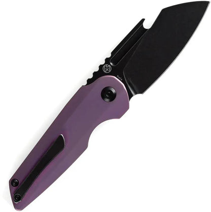 Kansept Knives Rafe Linerlock Purple Ti - S35VN Wharncliffe Blade With Extended Tang by Kansept Knives