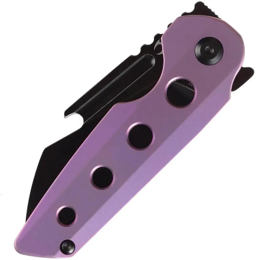 Kansept Knives Rafe Linerlock Purple Ti - S35VN Wharncliffe Blade With Extended Tang by Kansept Knives