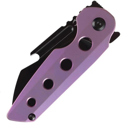 Kansept Knives Rafe Linerlock Purple Ti - S35VN Wharncliffe Blade With Extended Tang by Kansept Knives