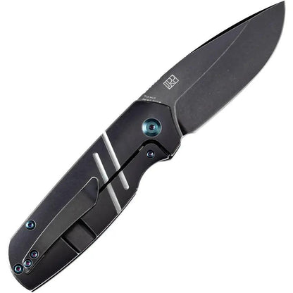 Kansept Knives Turaco Framelock - Black Stonewash CPM S35VN Blade, Titanium Handle, Extended Tang by Kansept Knives