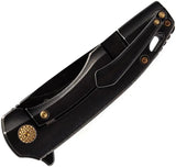 Kansept Knives Cassowary Framelock Titanium K2065A1 - S35VN Blade With Black Stonewash Finish Nebula Carbon Fiber Inlay by Kansept Knives
