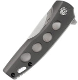 Kansept Knives Cassowary Framelock Gray - CPM S35VN Blade Titanium Handle Extended Tang by Kansept Knives
