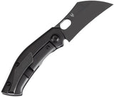 Kansept Knives Osprey Framelock - Black TiNi CPM S35VN Wharncliffe Blade For Everyday Carry by Kansept Knives