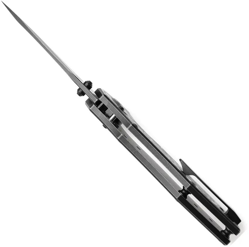 Kansept Knives Apollo Crossbar Lock Arctic K2107V2 - S35VN Drop Point Blade With Titanium Handle by Kansept Knives