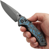 Kansept Knives Apollo Crossbar Lock Arctic K2107V2 - S35VN Drop Point Blade With Titanium Handle by Kansept Knives