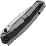 Kansept Knives Raven Framelock - Shredded Carbon Fiber Inlay On Titanium Handle, CPM-20CV Blade by Kansept Knives