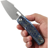 Kansept Knives Orlok Nested Linerlock Light K2111A3 - Lightweight EDC With S35VN Sheepsfoot Blade And Titanium Handle by Kansept Knives