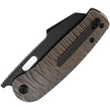 Kansept Knives Orlok Nested Linerlock Bronz K2111A4 - Bronze Anodized Titanium Handle With S35VN Blade by Kansept Knives