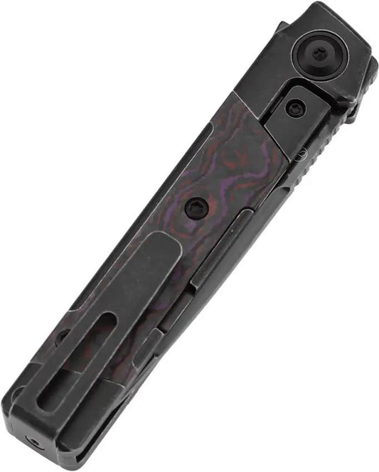 Kansept Knives Kitpu Framelock Purple Haze K2123A1 - Titanium Frame Lock With Fat Carbon Fiber Inlay And DLC Blade by Kansept Knives