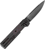 Kansept Knives Kitpu Framelock Purple Haze K2123A1 - Titanium Frame Lock With Fat Carbon Fiber Inlay And DLC Blade by Kansept Knives