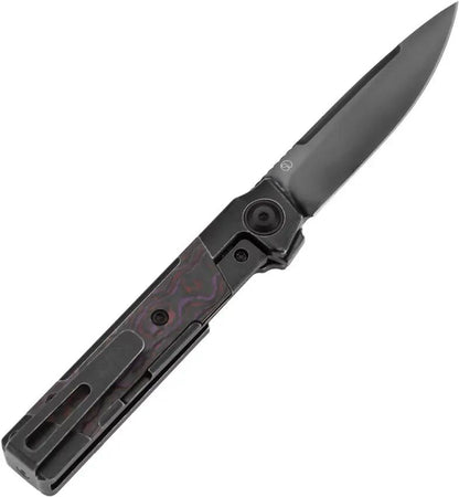 Kansept Knives Kitpu Framelock Purple Haze K2123A1 - Titanium Frame Lock With Fat Carbon Fiber Inlay And DLC Blade by Kansept Knives