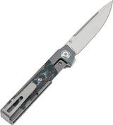 Kansept Knives Kitpu Framelock Arctic Storm K2123A2 - Satin CPM-20CV Blade With Titanium Handle And Inlay by Kansept Knives