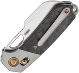 Kansept Knives Nahual Crossbar Lock Shred CF - MagnaCut Blade Shredded Carbon Fiber Handle by Kansept Knives