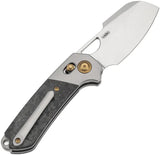 Kansept Knives Nahual Crossbar Lock Shred CF - MagnaCut Blade Shredded Carbon Fiber Handle by Kansept Knives