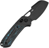 Kansept Knives Nahual Crossbar Lock Arctic CF K2125V4 - MagnaCut Steel With BlackWash Finish And Carbon Fiber Handle by Kansept Knives