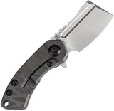 Kansept Knives Mini Korvid Framelock - Flame Anodized Titanium Handle With CPM S35VN Blade by Kansept Knives