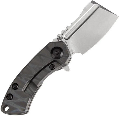 Kansept Knives Mini Korvid Framelock - Flame Anodized Titanium Handle With CPM S35VN Blade by Kansept Knives