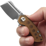 Kansept Knives Mini Korvid Linerlock - PEI Handle With Satin CPM S35VN Blade For EDC by Kansept Knives