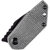 Kansept Knives Rio Linerlock - Black M390 Tanto Blade Canvas Micarta Handle Extended Tang by Kansept Knives