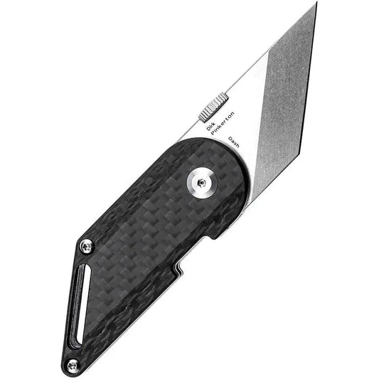 Kansept Knives Pinkerton Dash Linerlock CF 3045A2 - CPM S35VN Tanto Blade With Twill Carbon Fiber Handle by Kansept Knives