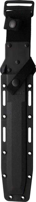 Ka-Bar Black Tanto Knife 8in Hollow Ground 1095 Cro-Van Blade For Outdoor Enthusiasts Kraton G Handle by Ka-Bar