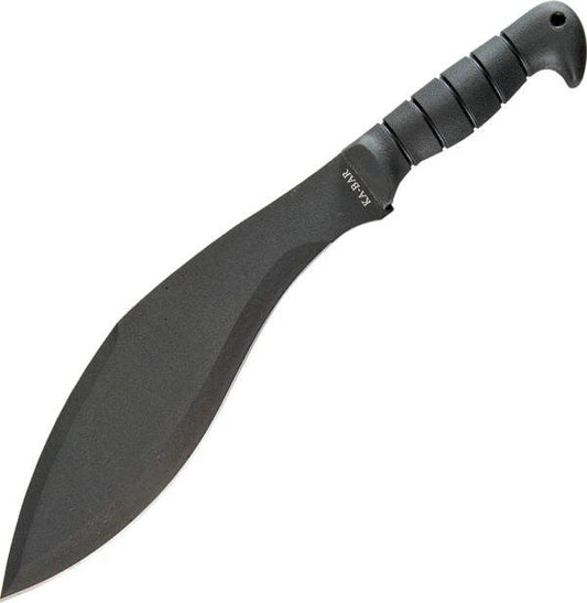 Ka-Bar Kukri Machete 1249 17 Inch Blade Powder Coated 1085 Steel Black Rubber Handle With Sheath Survivalists by Ka-Bar