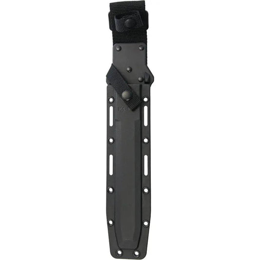Ka-Bar Fixed Blade KA1266 Knife for Outdoorsmen, 12.75 Inch Overall, 7.75 Inch Black Coated Blade With Rubberized Handle by Ka-Bar