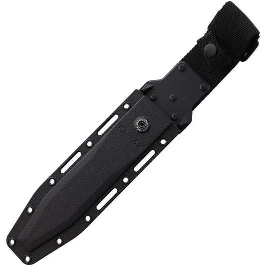 Ka-Bar Fighter Fixed Blade Knife 1269 For Outdoor Survivalists, 8 Inch 1095 Cro-Van Clip Point Black Kraton Handle by Ka-Bar