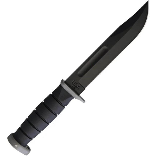 Ka-Bar D2 Extreme Fixed Blade Knife For Outdoorsmen 12in Overall 7in Clip Point Black Kraton Handle by Ka-Bar