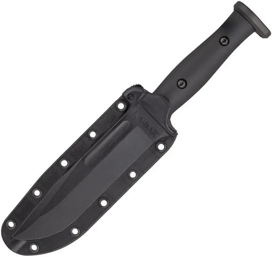 Ka-Bar Slabby Fixed Blade Knife 1310 1095 Cro-Van Carbon Steel Full Tang Durable Outdoor Survival by Ka-Bar