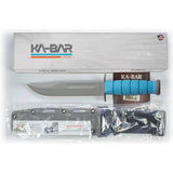 Ka-Bar USSF Space-Bar Knife 1313SF Tactical Fixed Blade With Blue Kraton Handle For Military MOLLE Sheath by Ka-Bar
