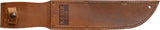 Ka-Bar Big Brother Fighting and Utility Knife 2217 Rugged Sawback With Leather Handle And Sheath For Outdoorsmen by Ka-Bar