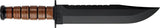 Ka-Bar Big Brother Fighting and Utility Knife 2217 Rugged Sawback With Leather Handle And Sheath For Outdoorsmen by Ka-Bar