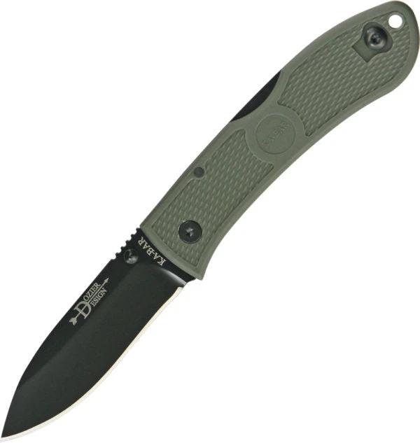 Ka-Bar Dozier Hunter Lockback Knife With AUS8 Blade And Green Zytel Handle For Outdoorsmen by Ka-Bar