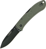 Ka-Bar Dozier Hunter Lockback Knife With AUS8 Blade And Green Zytel Handle For Outdoorsmen by Ka-Bar