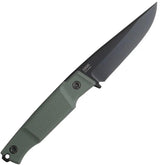Ka-Bar Apex Fixed Blade Knife 5500 For Hunters With 4 Inch D2 Clip Point Green GFN Handle Extended Tang by Ka-Bar