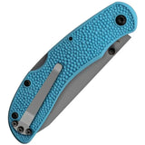 KaBar USSF Corser Lockback Knife 3.5In AUS8A Tanto Blue Textured Grip Pocket Clip For EDC Enthusiasts by Ka-Bar