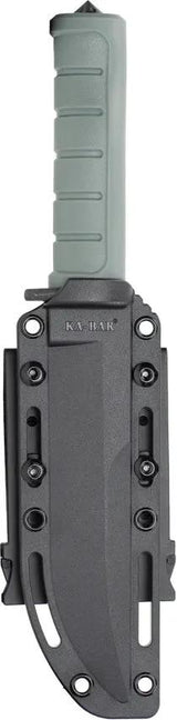 Ka-Bar Dust I Fixed Blade Knife 6100 For Tactical Outdoor Enthusiasts D2 Steel 11In Glass Breaker MOLLE Sheath by Ka-Bar