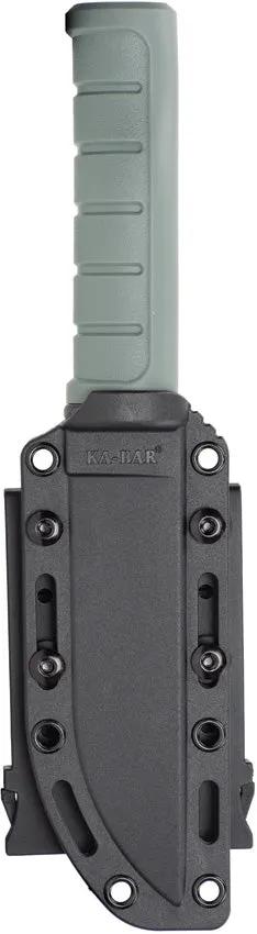 Ka-Bar Dust II Fixed Blade Knife KA6101 D2 Tool Steel Blade Green GFN Handle MOLLE Sheath for Outdoor Survivalists by Ka-Bar