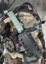 Ka-Bar Dust II Fixed Blade Knife KA6101 D2 Tool Steel Blade Green GFN Handle MOLLE Sheath for Outdoor Survivalists by Ka-Bar