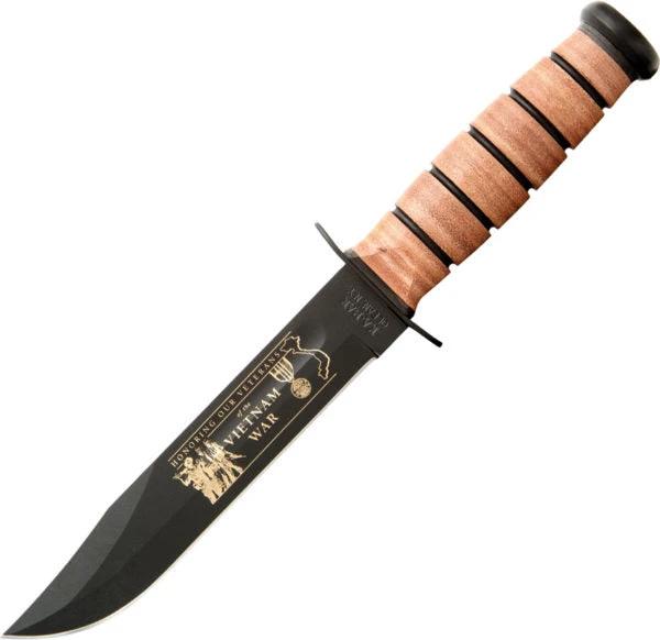 Kabar US Army Vietnam War Combat Knife 12 Inch Blade 1095 Carbon Steel With Black Coating For Military Collectors by Ka-Bar