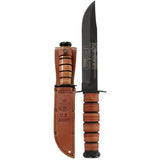 Ka-Bar 125th Anniversary Army Fixed Blade Knife For Collectors With 7in 1095 Cro-Van Blade Leather Handle by Ka-Bar
