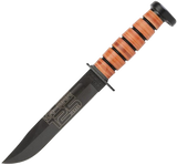 Ka Bar 125th Anniversary Dog Fixed Blade Knife With 7 Inch Clip Point Blade Leather Grip And Sheath For Collectors by Ka-Bar