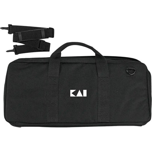 Kai USA Knife Case 20 Slot KA0882 - Rugged 600D PVC Laminated Case With Elastic Pockets And Padded Handle by Kai USA