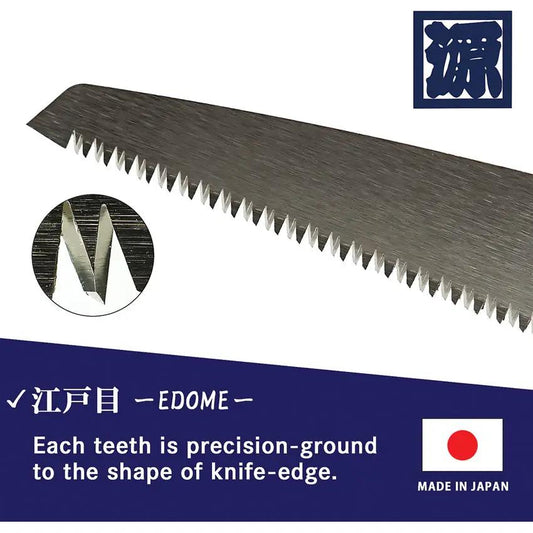 KAKUGEN EDOME Folding Saw X-1066 - Locking Blade For Safe Folding 8.25In Satin Stainless Blade Wood Handle by KAKUGEN