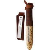 Karesuando Kniven Sami Jarven Nordic Light 3513-07 - Damasteel DS93X Blade With Curly Birch And Reindeer Antler Handle by Karesuando Kniven