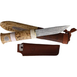 Karesuando Kniven Sami Jarven Nordic Light 3513-07 - Damasteel DS93X Blade With Curly Birch And Reindeer Antler Handle by Karesuando Kniven