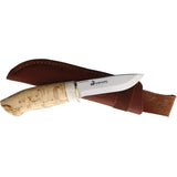Karesuando Kniven Galten Exclusive Hunter 3539-02 - RWL-34 Steel Blade Curly Birch Handle by Karesuando Kniven