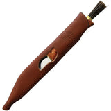 Karesuando Kniven Zwampe Mushroom Knife Brown 3701-20 - Mushroom Brush End With Satin 5Cr13MoV Blade And Birch Handle by Karesuando Kniven